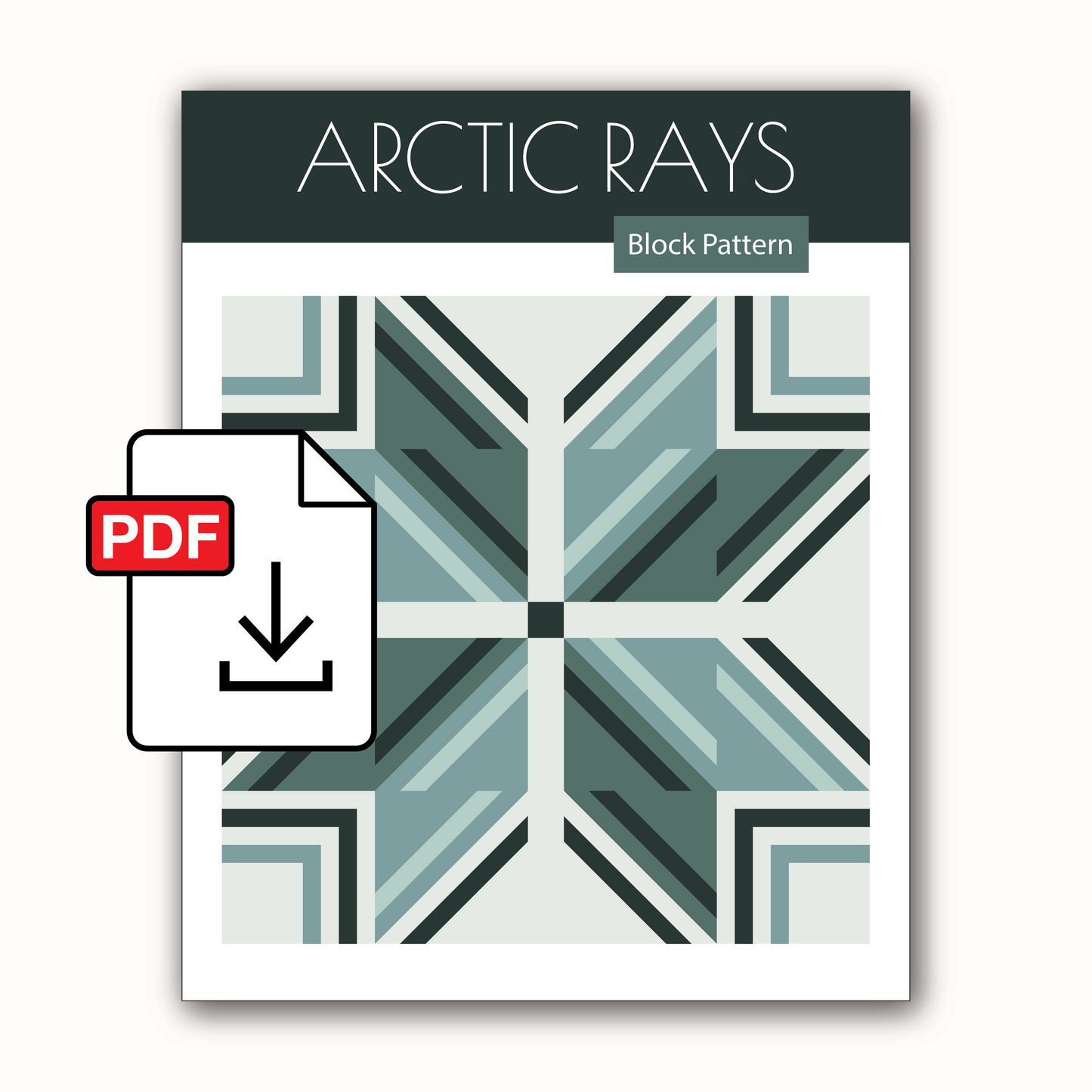 Arctic Rays Block Pattern - PDF