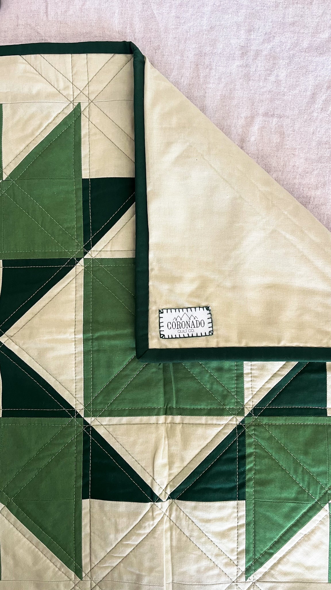 Quilted Throw Pillow Cover - Large