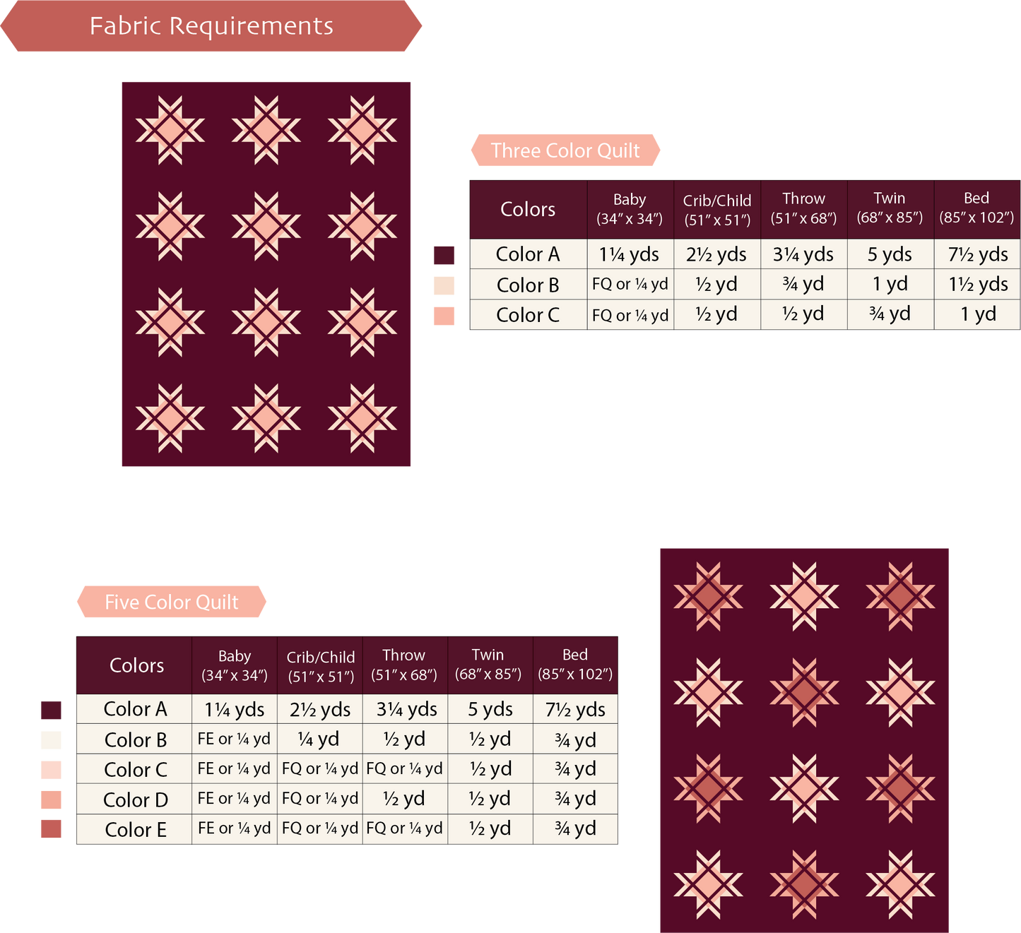 Alpine Star Quilt Pattern - PDF