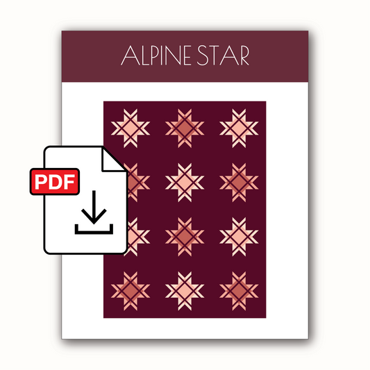 Alpine Star Quilt Pattern - PDF