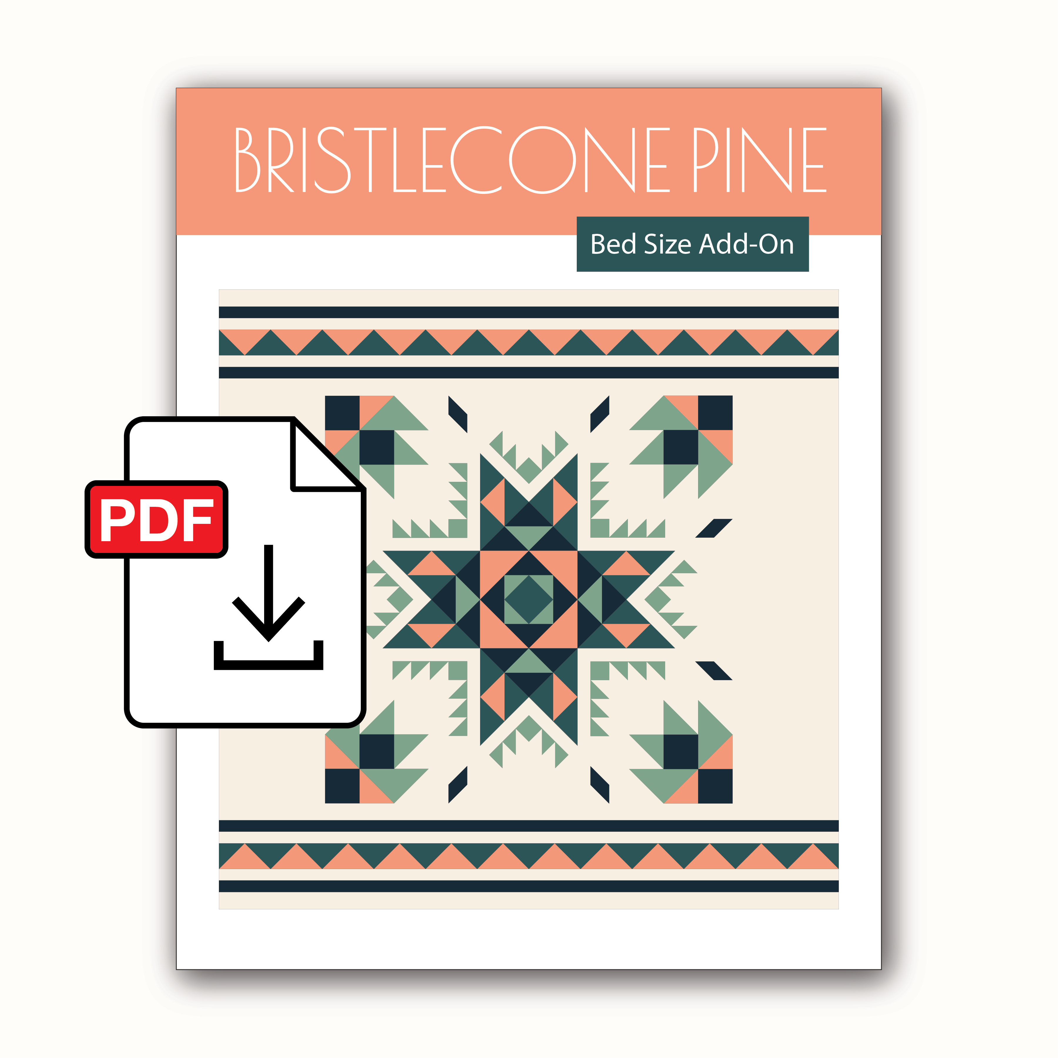 Bristlecone Pine Quilt Pattern Bed Size Add On PDF Coronado Quilt Co bristlecone-pine-quilt-pattern-bed-size-add-on-pdf-coronado-quilt-co