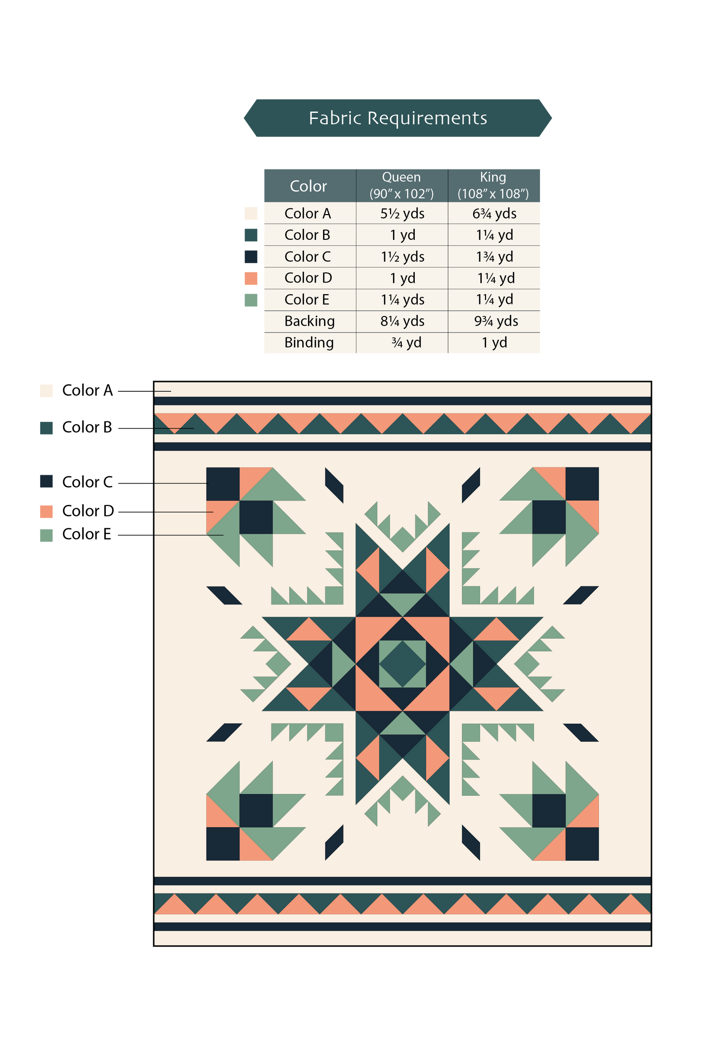Bristlecone Pine Quilt Pattern (Bed Size Add-On) -  PDF