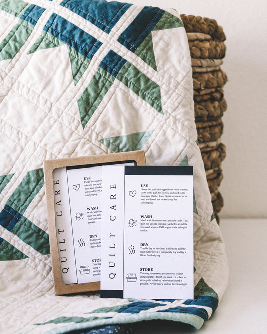 Quilt Care Cards- Set of 10