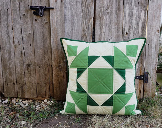 Quilted Throw Pillow Cover - Large