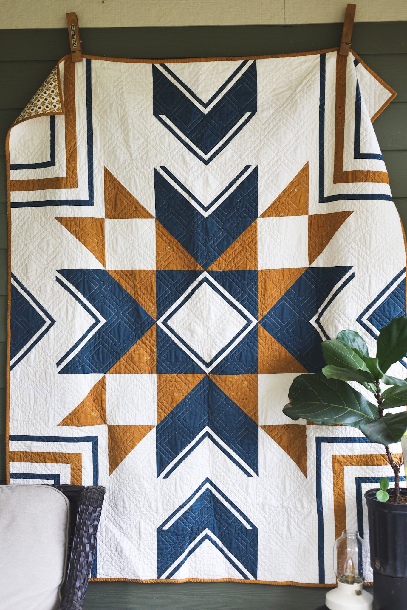 Upland Star Handmade Throw Quilt