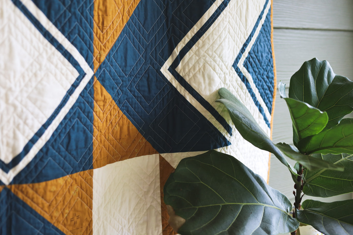 Upland Star Handmade Throw Quilt