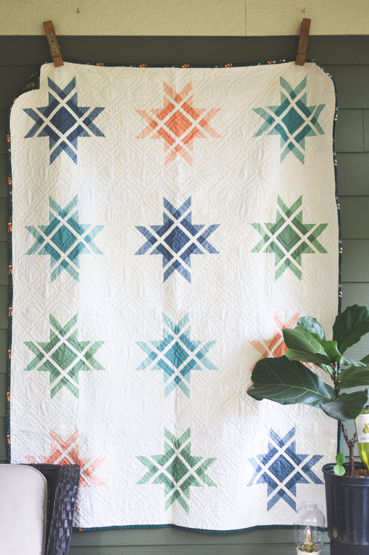 Alpine Star Handmade Throw Quilt