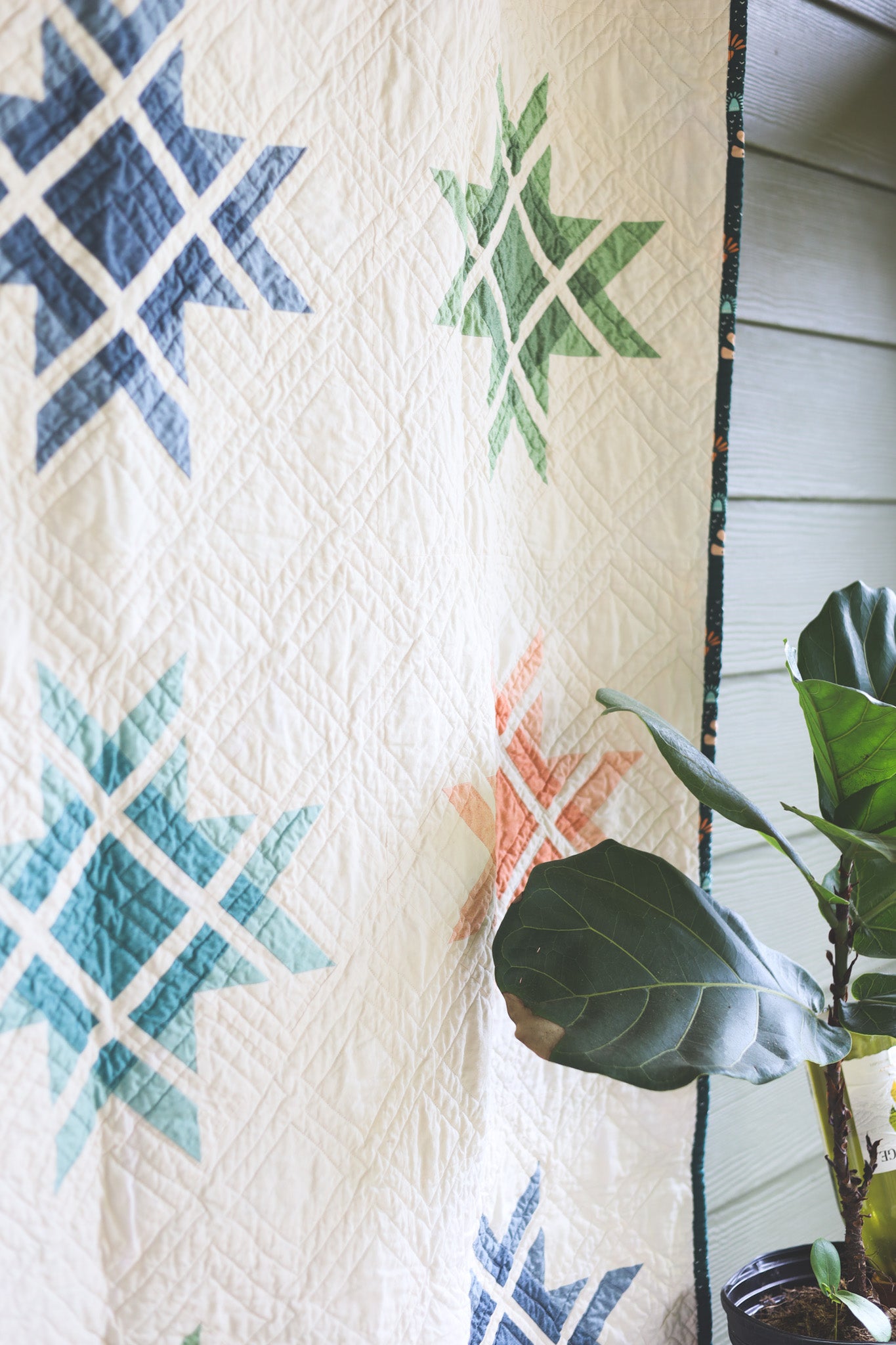 Alpine Star Handmade Throw Quilt