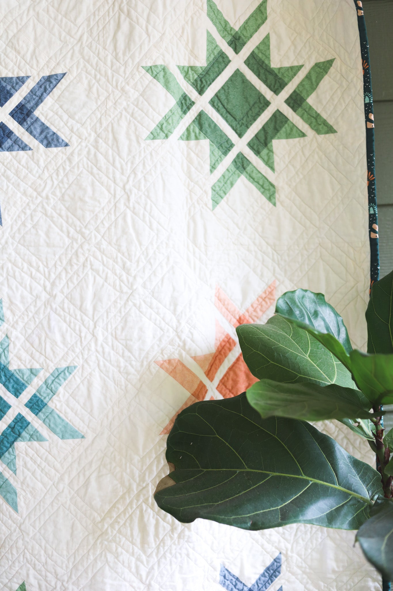 Alpine Star Handmade Throw Quilt