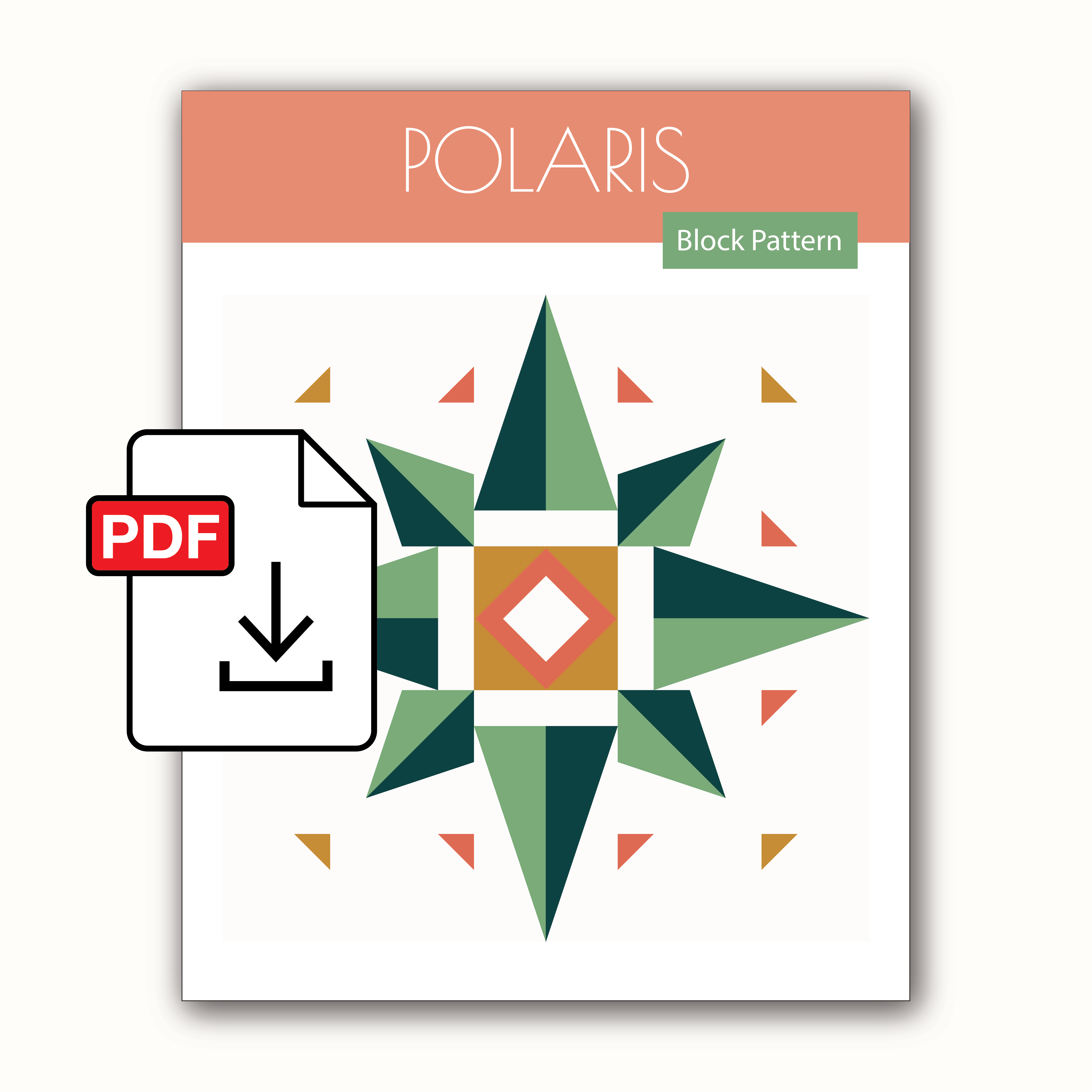 Polaris Block Pattern - PDF – Coronado Quilt Co.