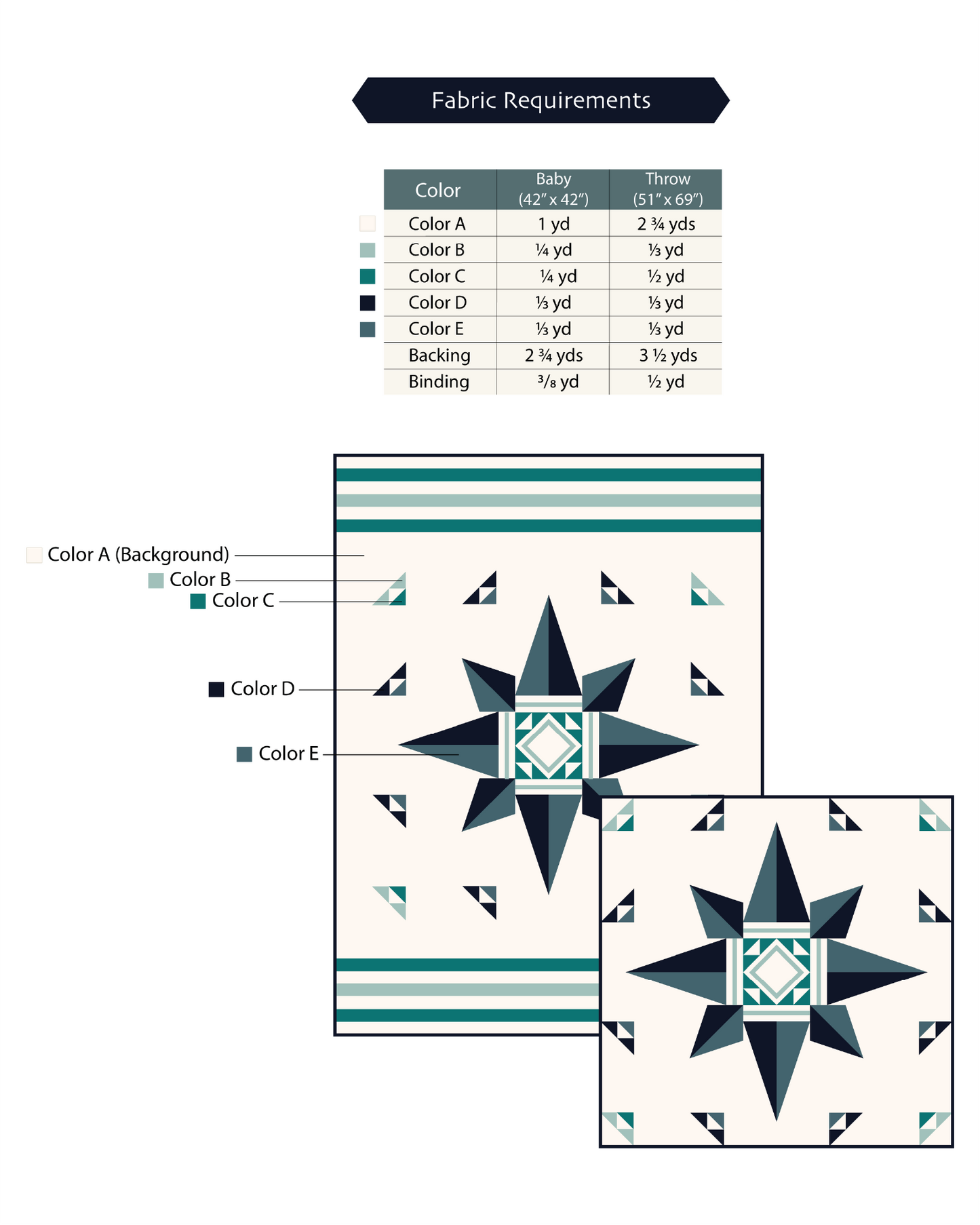 Polaris Quilt Pattern - PDF