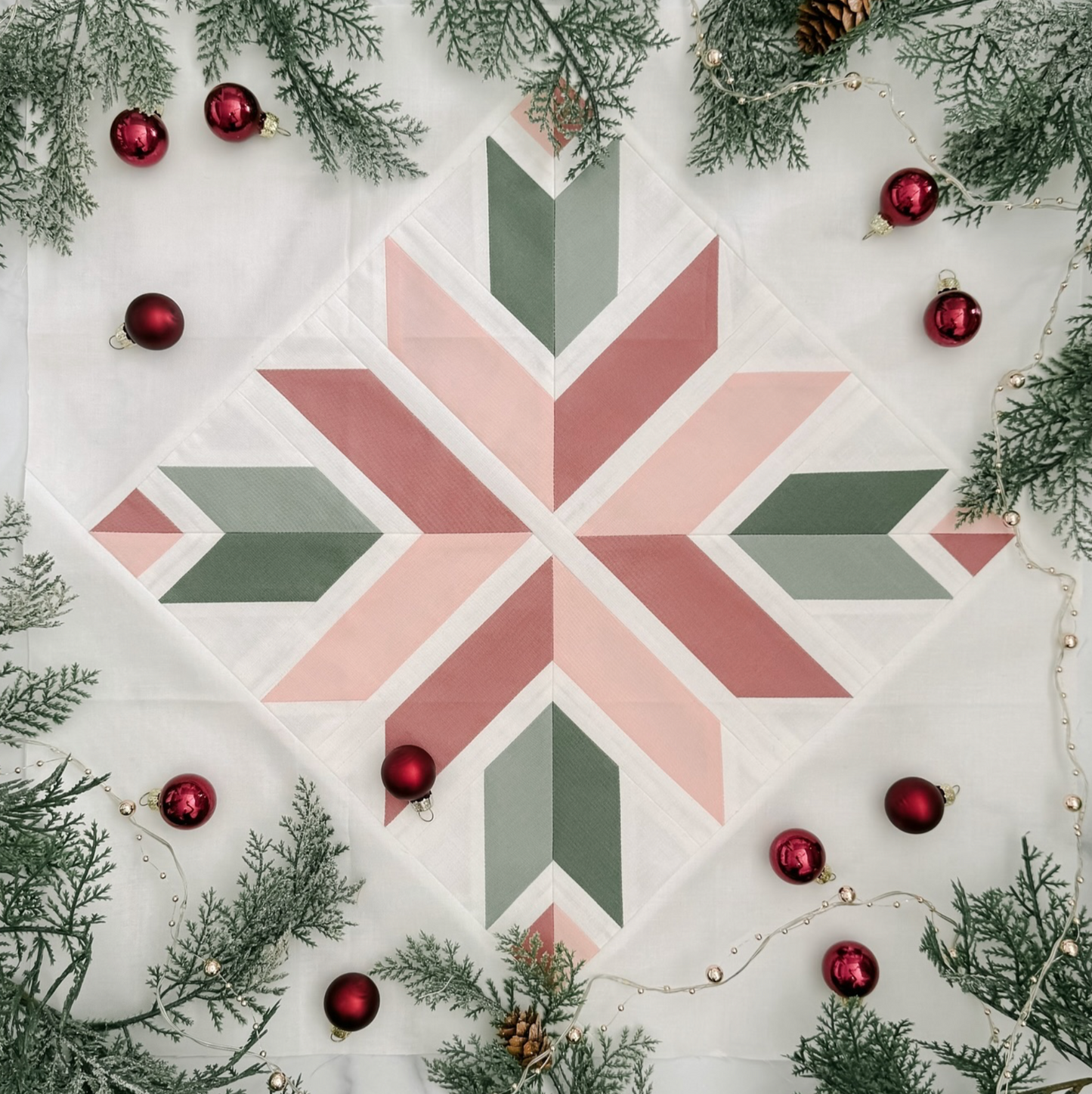 Winter's Bloom Block Pattern - PDF